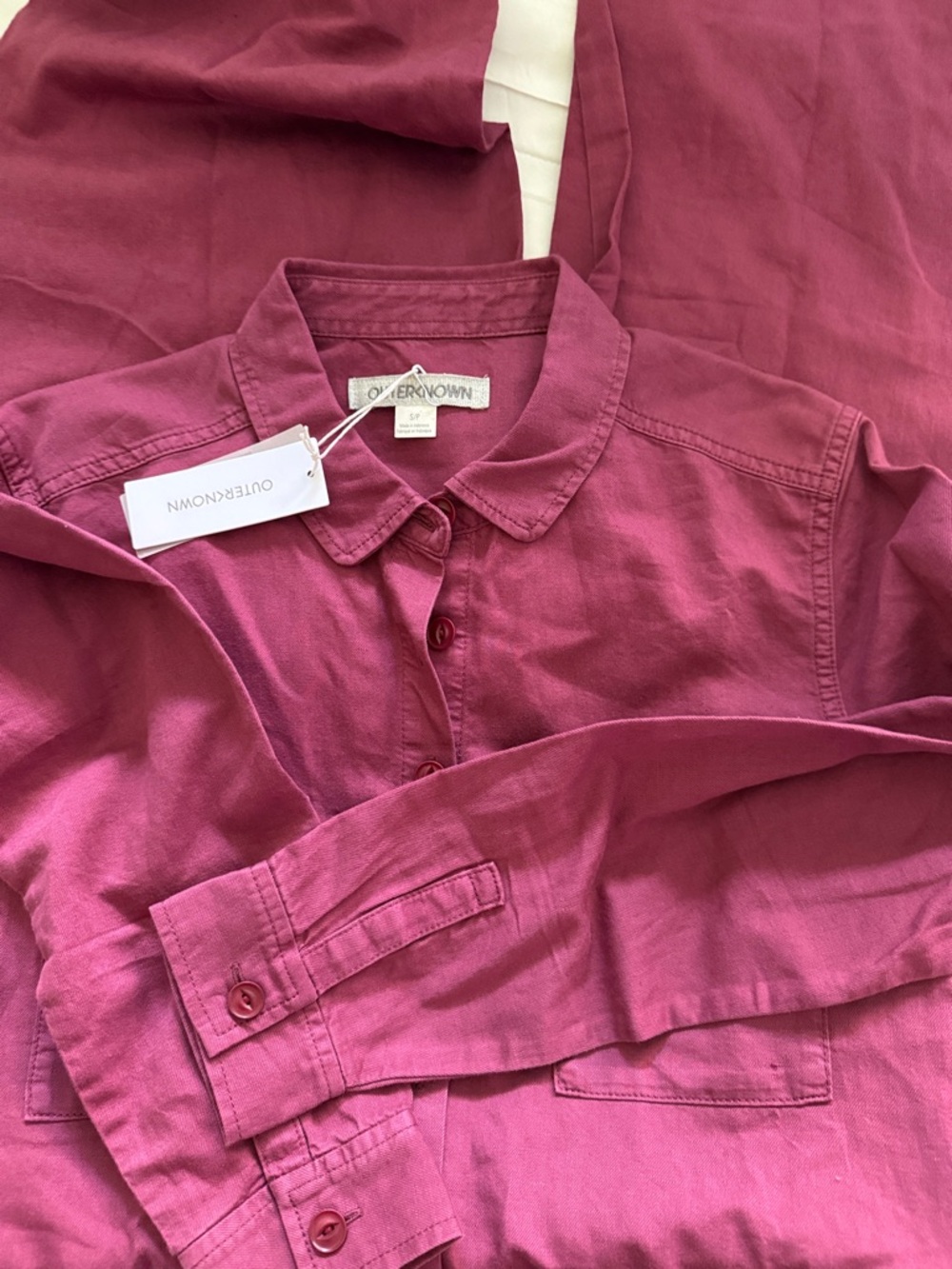 NWTOuterknown S.EA. Jumpsuit Coverall Raspberry Small - Picture 4 of 4